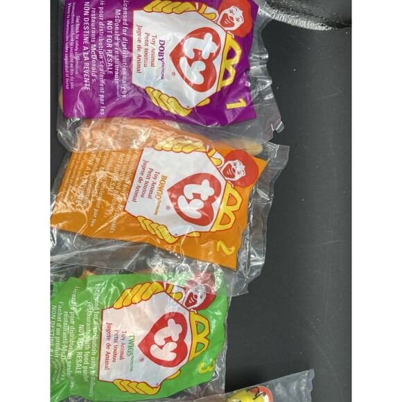 McDonald's TY Teenie Beanie Babies Complete Set of 1-12 1998 New - Picture 2 of 9